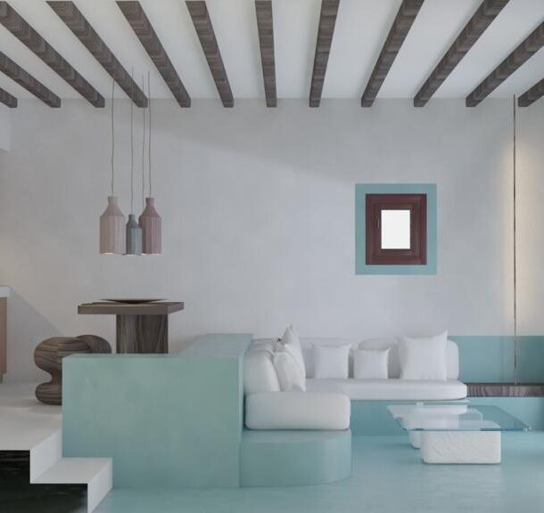 Kelyphos Villa - Living Room